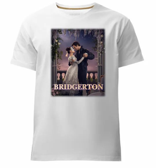 Чоловіча преміум футболка Bridgerton Білий фото