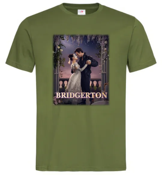Чоловіча футболка Bridgerton Оливковий фото