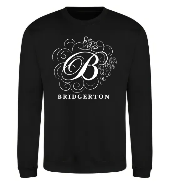 Світшот Bridgerton logo Чорний фото