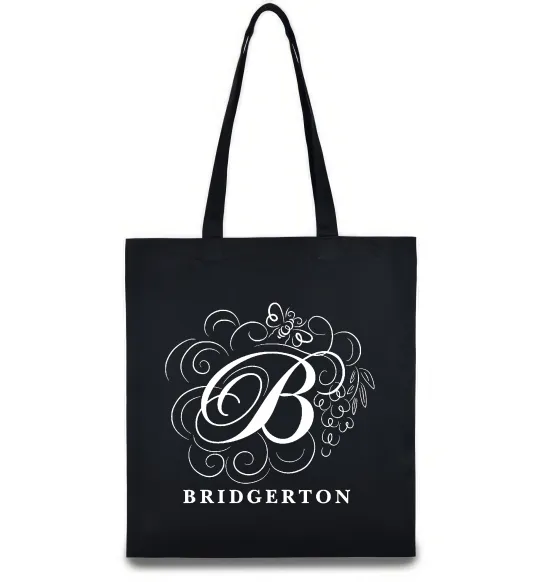 Эко-сумка Bridgerton logo Черный фото