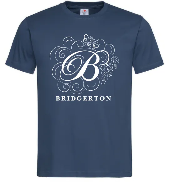 Мужская футболка Bridgerton logo Темно-синий фото
