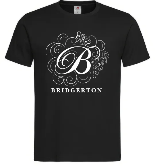 Мужская футболка Bridgerton logo Черный фото