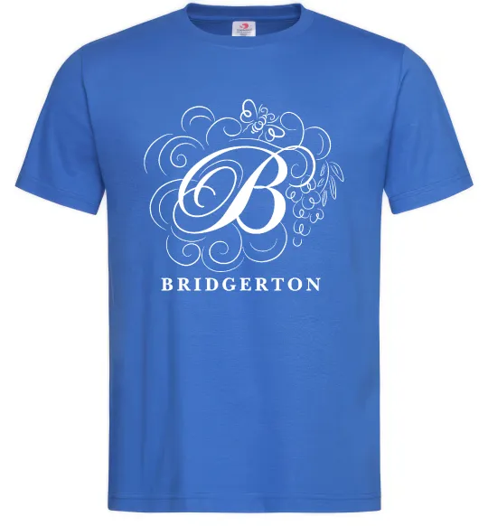 Мужская футболка Bridgerton logo Ярко-синий фото