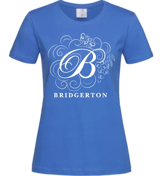 Женская футболка Bridgerton logo Ярко-синий фото