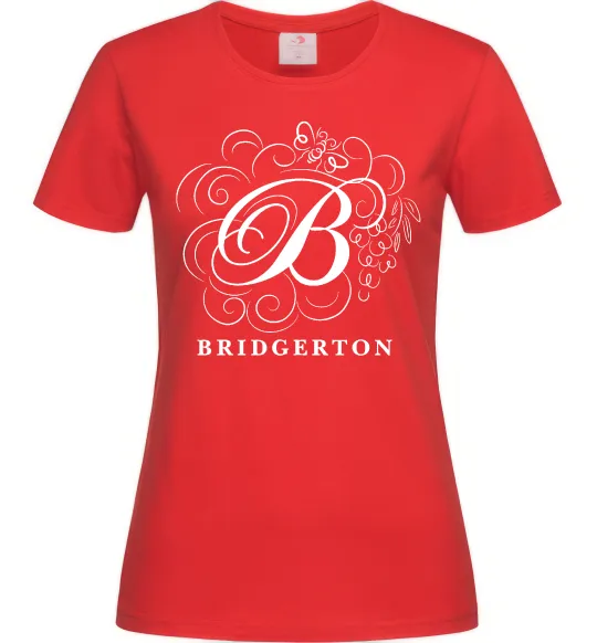 Женская футболка Bridgerton logo Красный фото