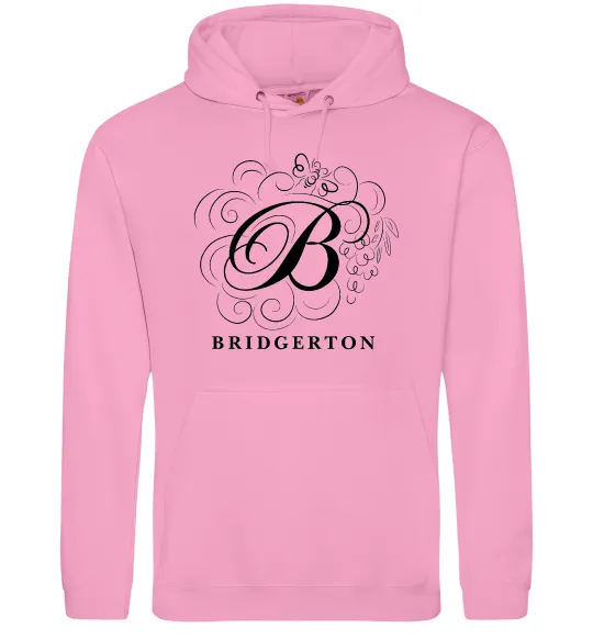 Мужская толстовка (худи) Bridgerton logo Розовый фото
