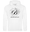 Мужская толстовка (худи) Bridgerton logo Белый фото
