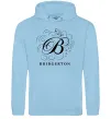 Мужская толстовка (худи) Bridgerton logo Голубой фото