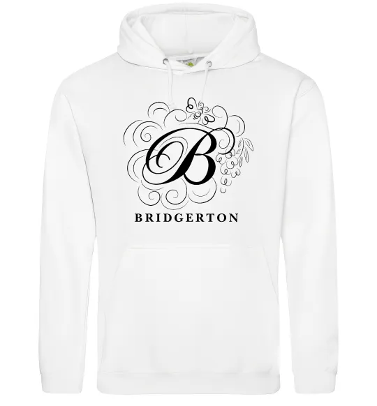 Женская толстовка (худи) Bridgerton logo Белый фото
