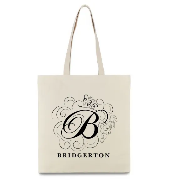 Эко-сумка Bridgerton logo Бежевый фото