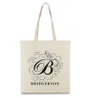 Эко-сумка Bridgerton logo Бежевый фото
