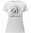 Женская премиум футболка Bridgerton logo Белый фото