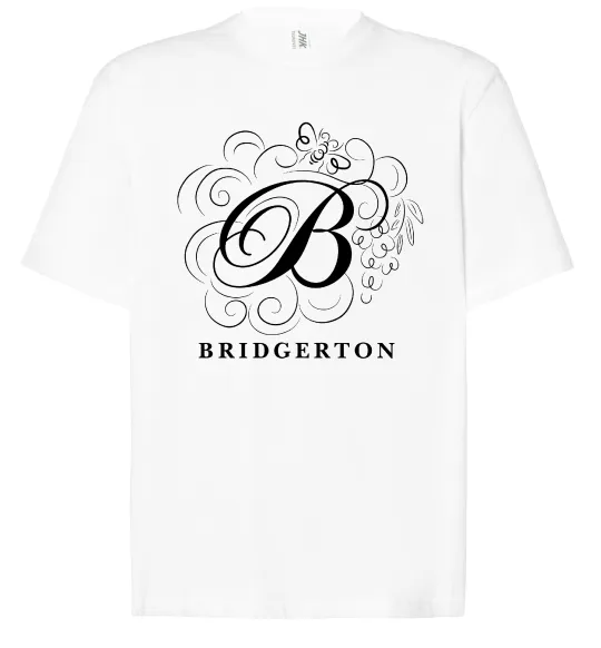 Футболка Оверсайз Bridgerton logo Белый фото