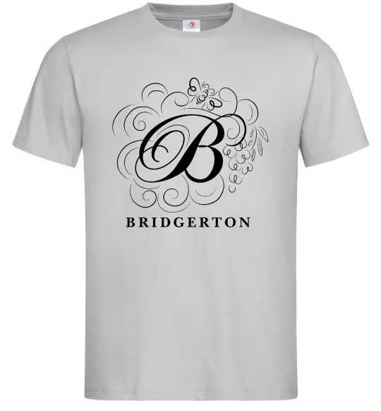 Мужская футболка Bridgerton logo Серый фото
