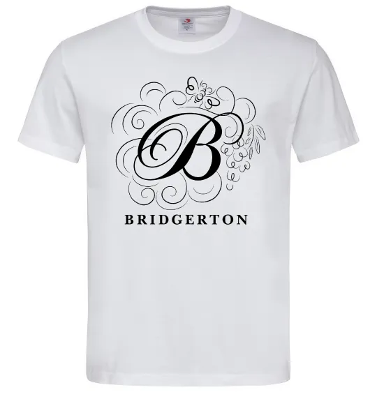 Мужская футболка Bridgerton logo Белый фото