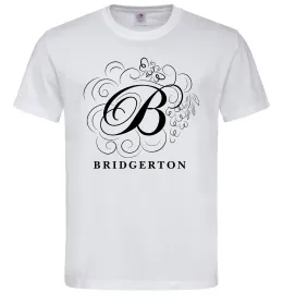 Мужская футболка Bridgerton logo Белый фото