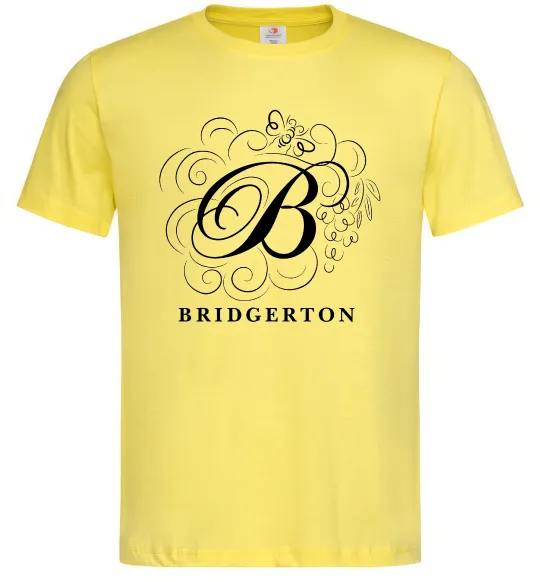 Мужская футболка Bridgerton logo Лимонный фото