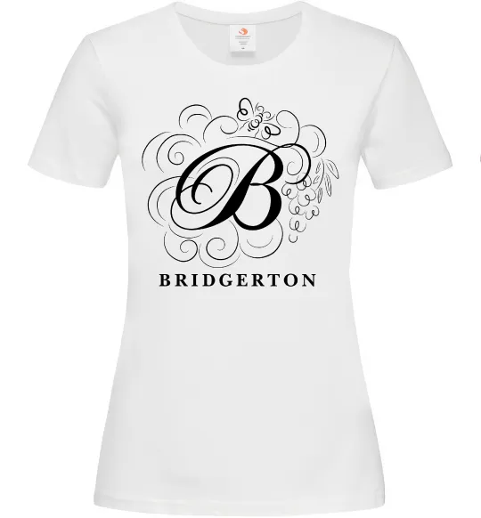 Женская футболка Bridgerton logo Белый фото