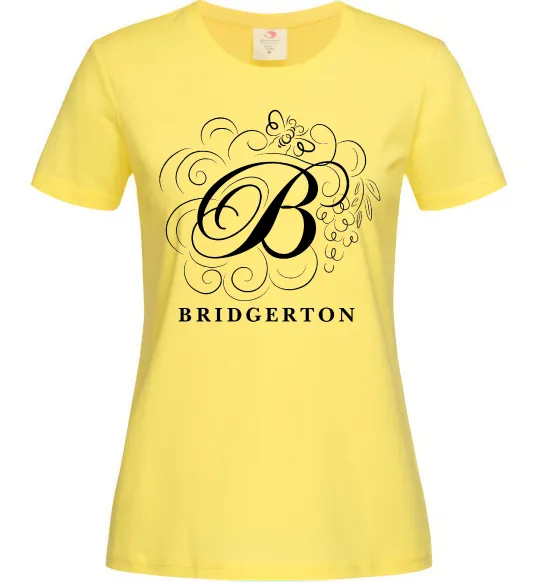 Женская футболка Bridgerton logo Лимонный фото