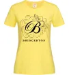 Женская футболка Bridgerton logo Лимонный фото