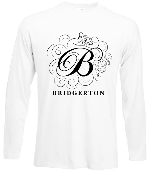 Лонгслив Bridgerton logo Белый фото