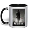 Чашка з кольоровою ручкою Resident evil Requiem Чорний фото