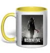 Чашка з кольоровою ручкою Resident evil Requiem Лимонний фото
