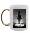 Чашка з кольоровою ручкою Resident evil Requiem Золото фото