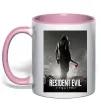 Чашка з кольоровою ручкою Resident evil Requiem Ніжно рожевий фото