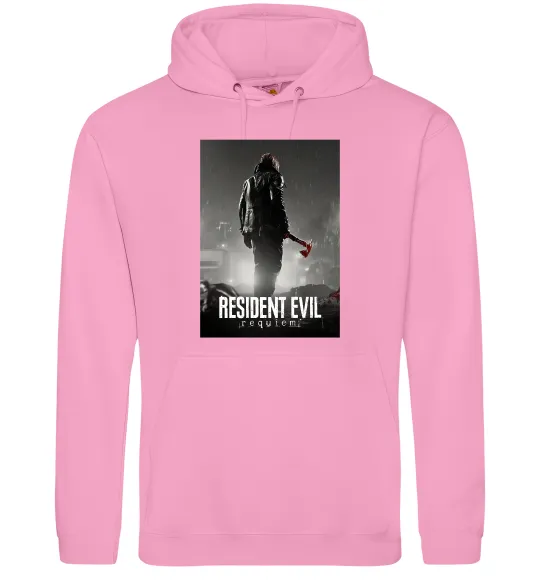 Чоловіча толстовка (худі) Resident evil Requiem Рожевий фото