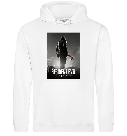 Женская толстовка (худи) Resident evil Requiem Белый фото
