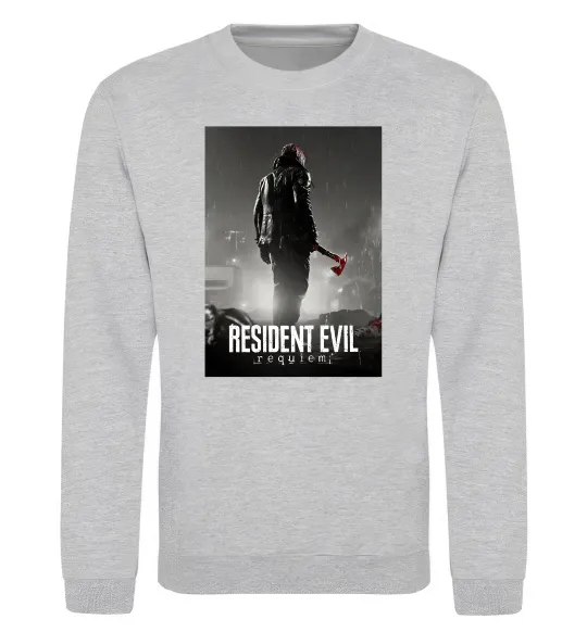 Свитшот Resident evil Requiem Серый меланж фото