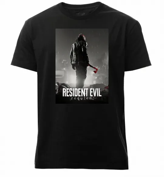 Чоловіча преміум футболка Resident evil Requiem Чорний фото