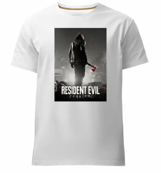 Чоловіча преміум футболка Resident evil Requiem Білий фото