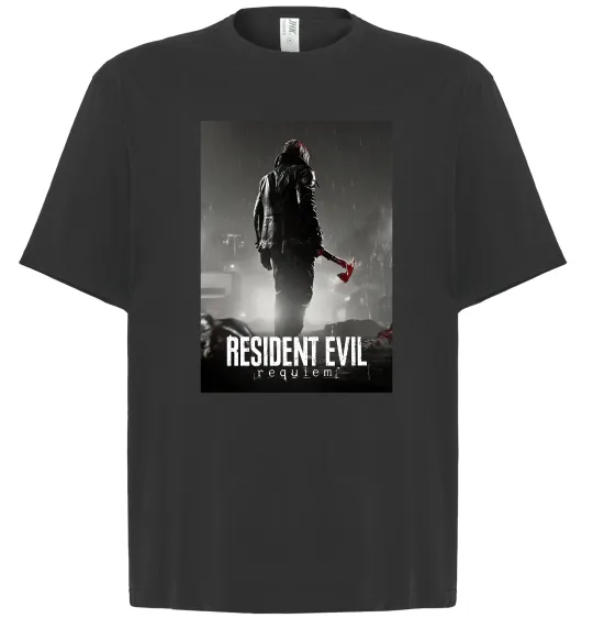 Футболка Оверсайз Resident evil Requiem Чорний фото