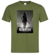 Чоловіча футболка Resident evil Requiem Оливковий фото