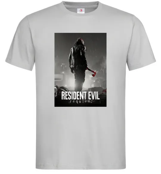 Чоловіча футболка Resident evil Requiem Сірий фото