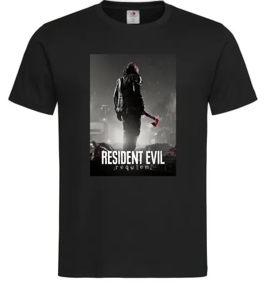 Чоловіча футболка Resident evil Requiem Чорний фото