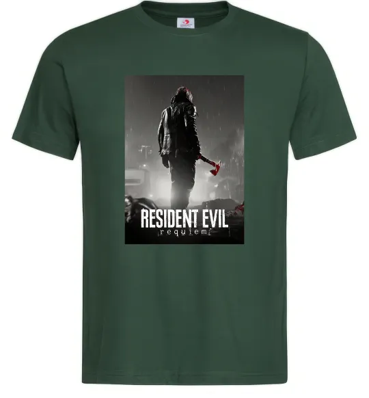Чоловіча футболка Resident evil Requiem Темно-зелений фото