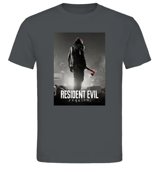 Чоловіча футболка Resident evil Requiem Графіт фото