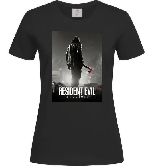 Женская футболка Resident evil Requiem Черный фото