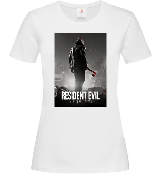 Женская футболка Resident evil Requiem Белый фото