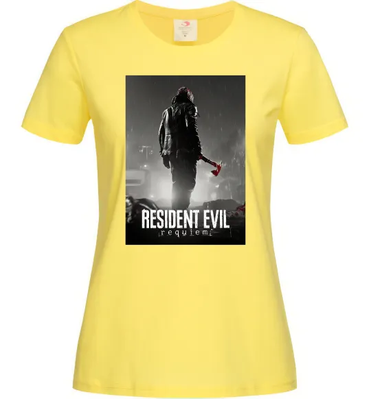 Женская футболка Resident evil Requiem Лимонный фото