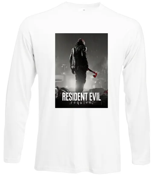 Лонгслів Resident evil Requiem Білий фото