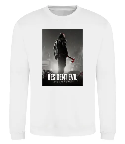 Світшот Resident evil Requiem Білий фото