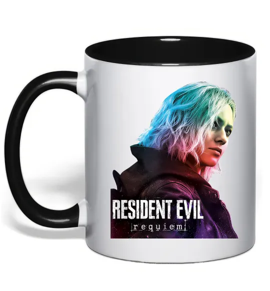 Чашка с цветной ручкой Resident Evil Grace Черный фото