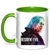 Чашка с цветной ручкой Resident Evil Grace Лаймовый фото