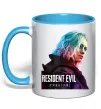 Чашка с цветной ручкой Resident Evil Grace Голубой фото