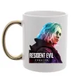 Чашка с цветной ручкой Resident Evil Grace Золото фото