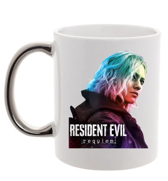 Чашка с цветной ручкой Resident Evil Grace Серебро фото